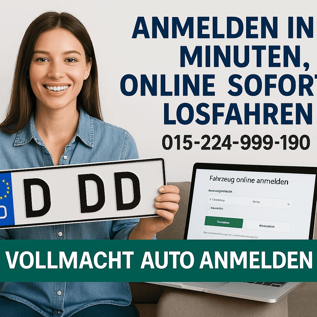 Vollmacht Auto anmelden