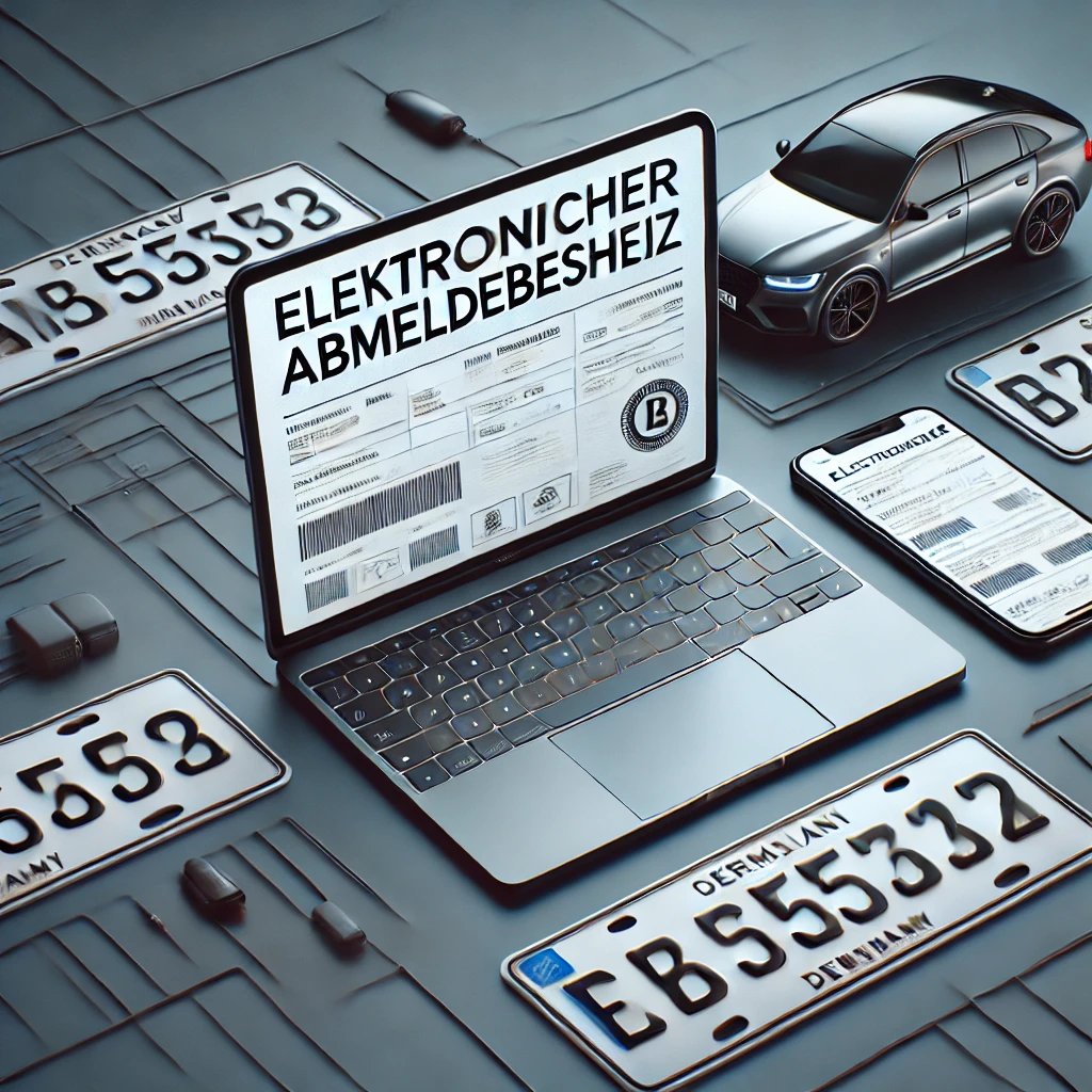 Elektronischer Abmeldebescheid