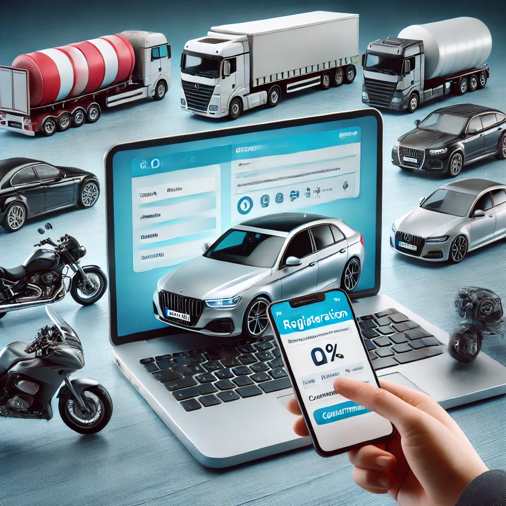 Online-Zulassung für alle Fahrzeugtypen