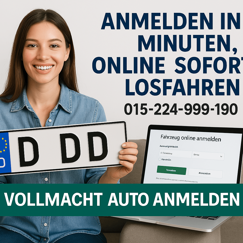 Vollmacht Auto anmelden
