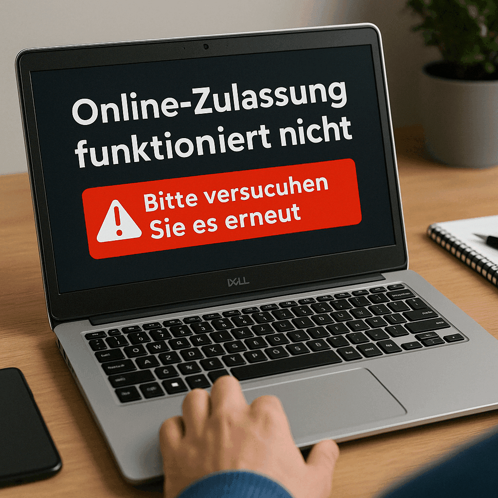 Online-Zulassung funktioniert nicht