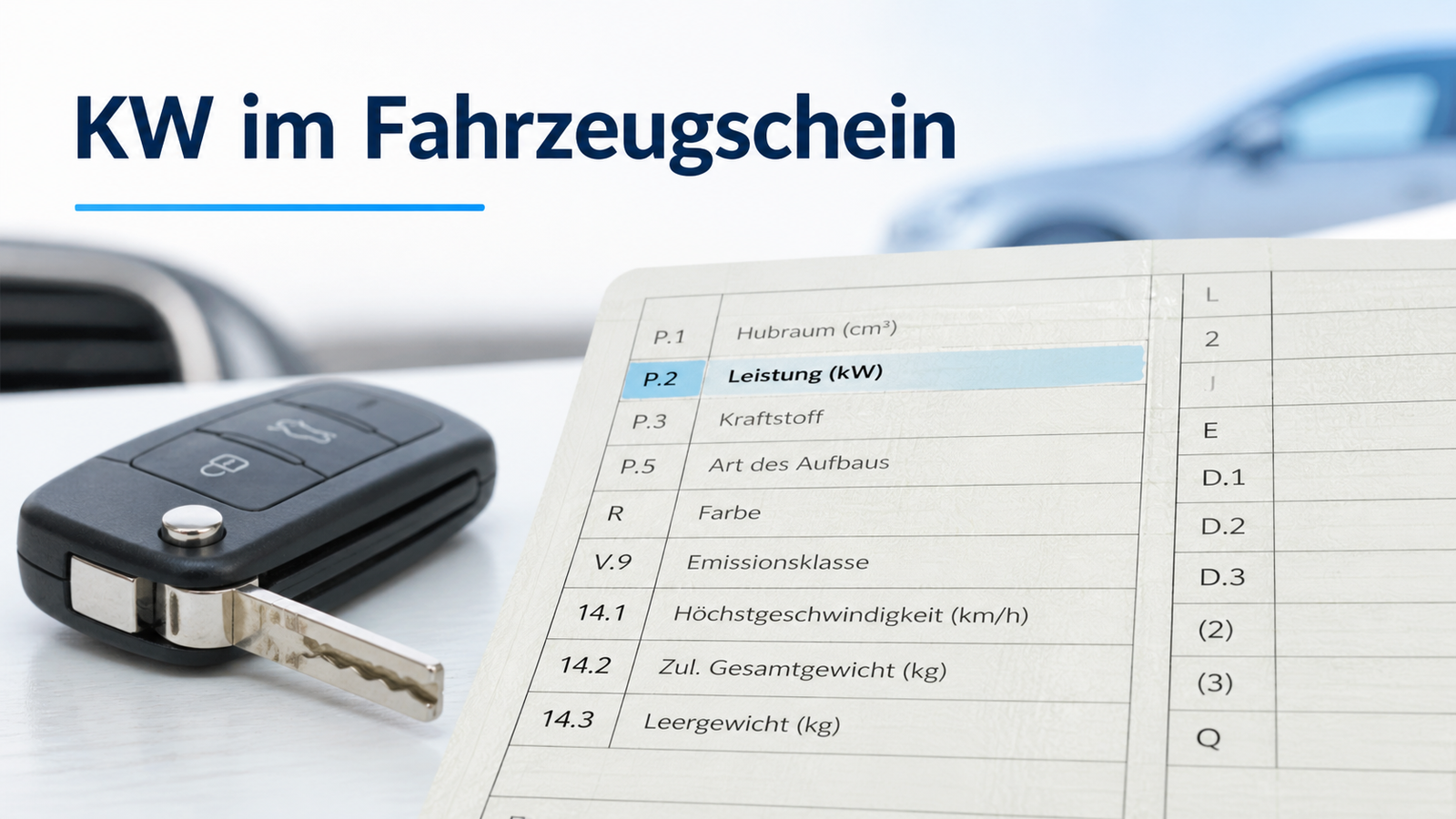 KW im Fahrzeugschein