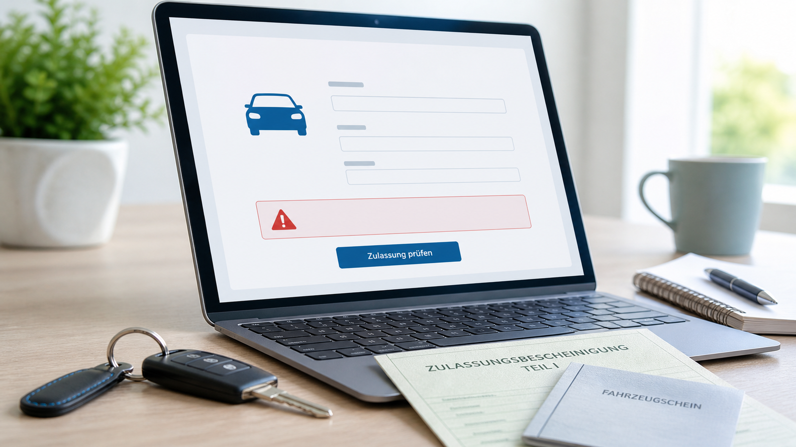 Online-Zulassung funktioniert nicht