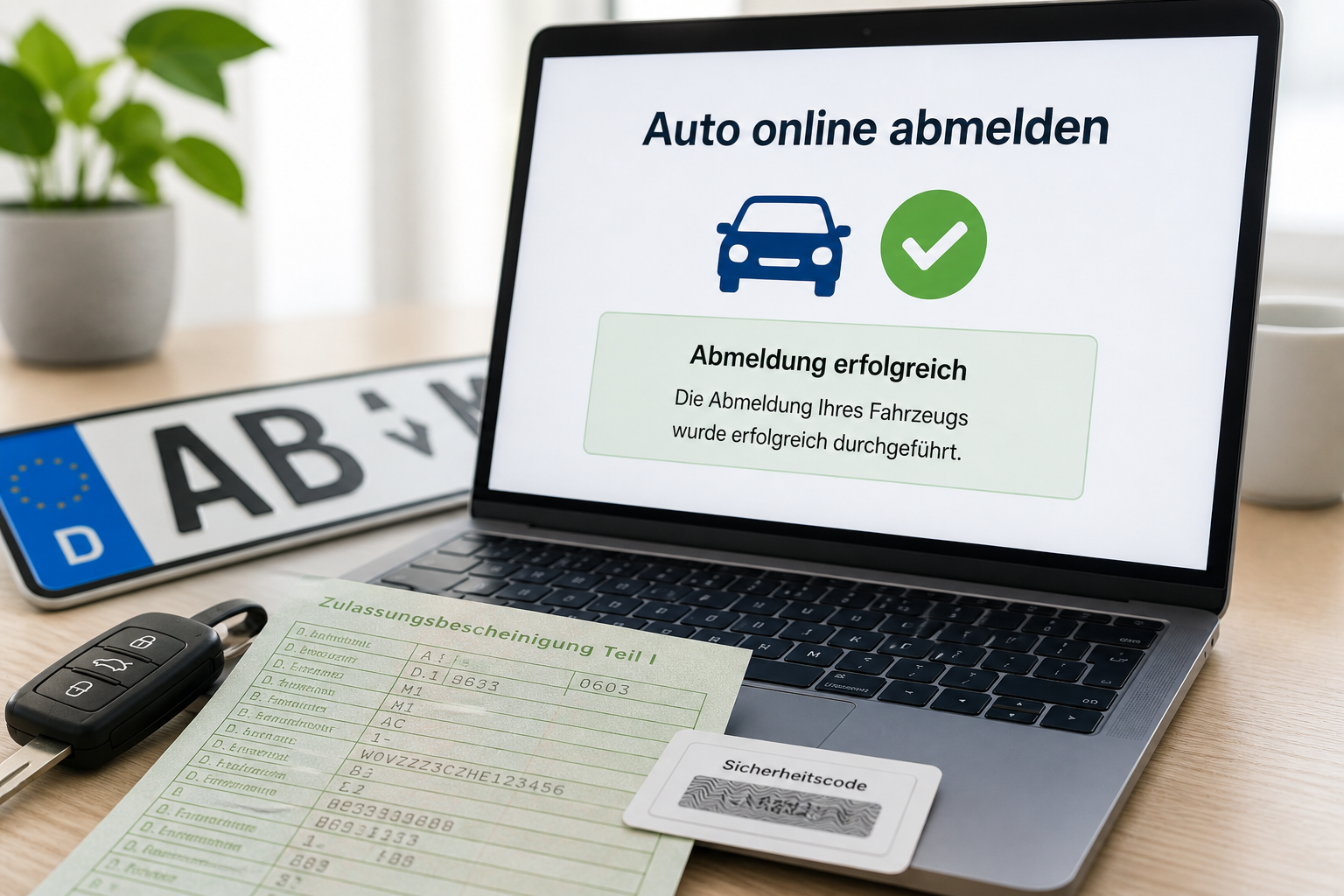 Auto online abmelden, So einfach geht's