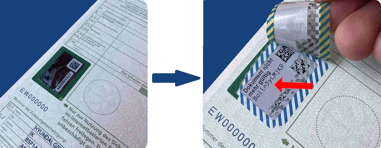 Beispiel Fahrzeugbrief Teil II