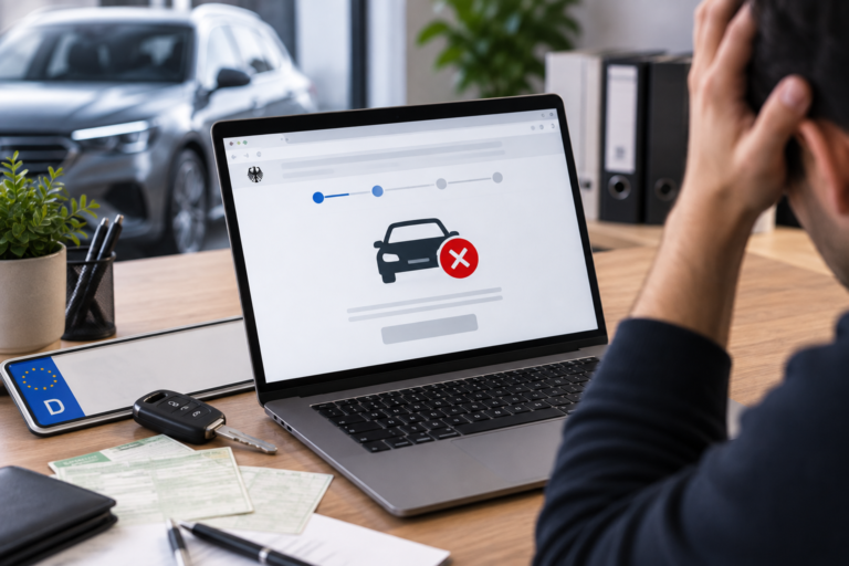 Kfz online abmeldung funktioniert nicht