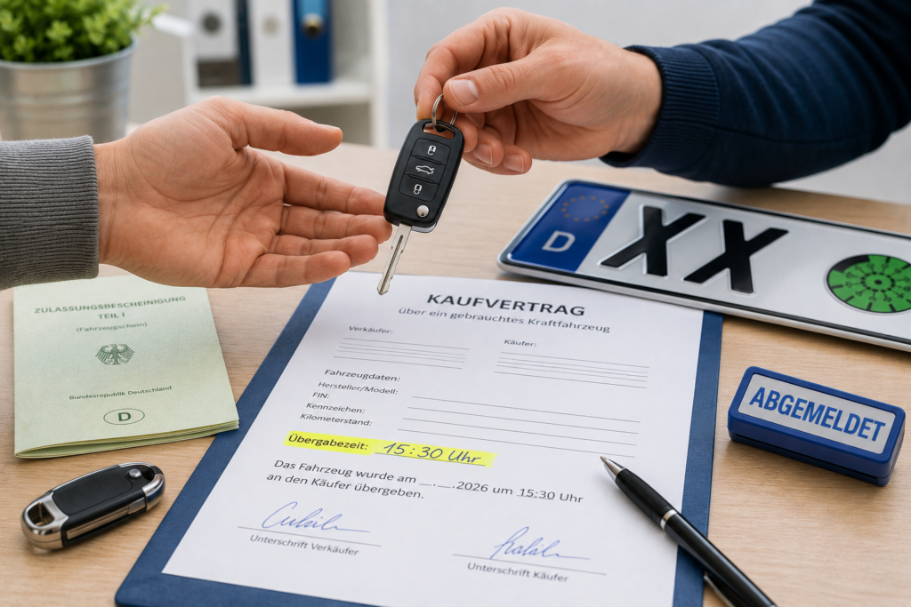 Auto verkauft nach Abmeldung