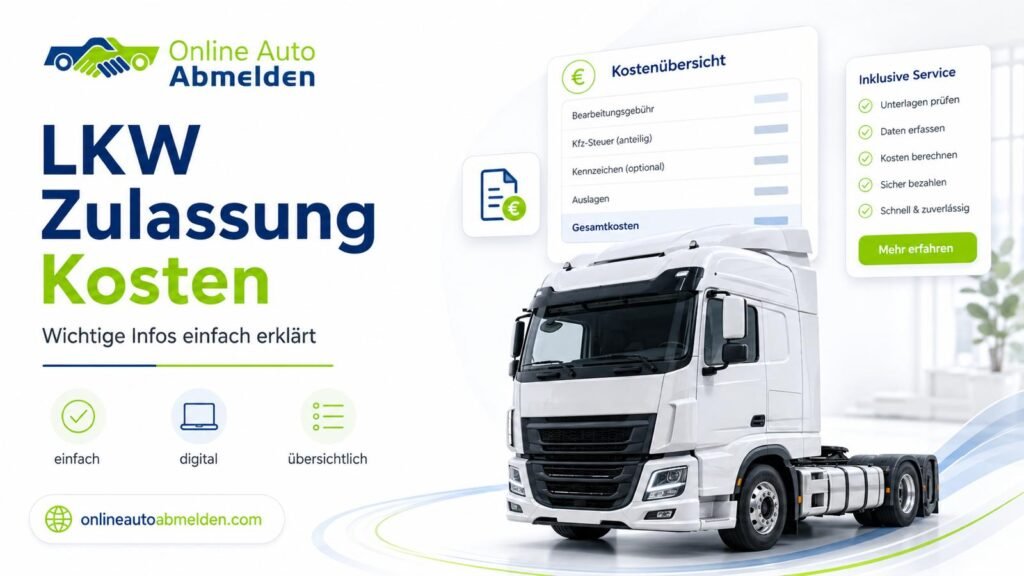 LKW Zulassung Kosten – Was kostet die Zulassung eines LKW in Deutschland?