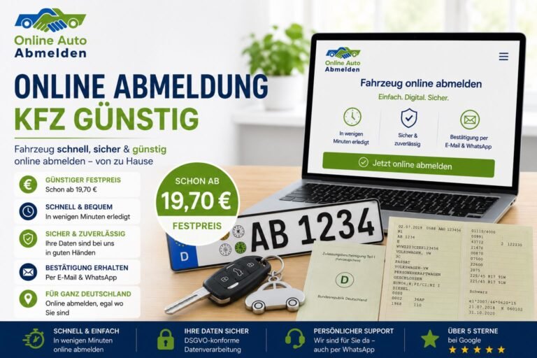 Online abmeldung kfz günstig