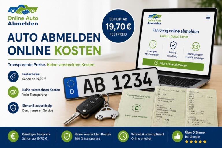 auto abmelden online kosten​