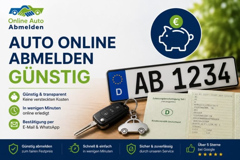auto online abmelden günstig​