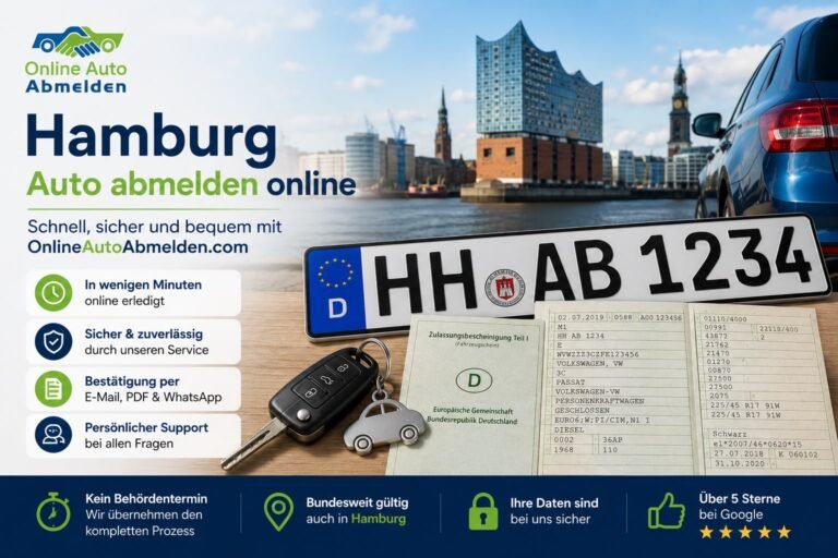 hamburg auto abmelden online​