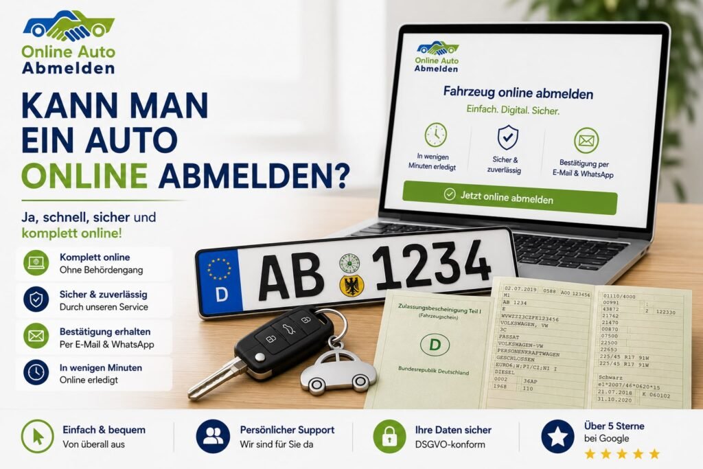 Wie funktioniert die Online-Abmeldung?