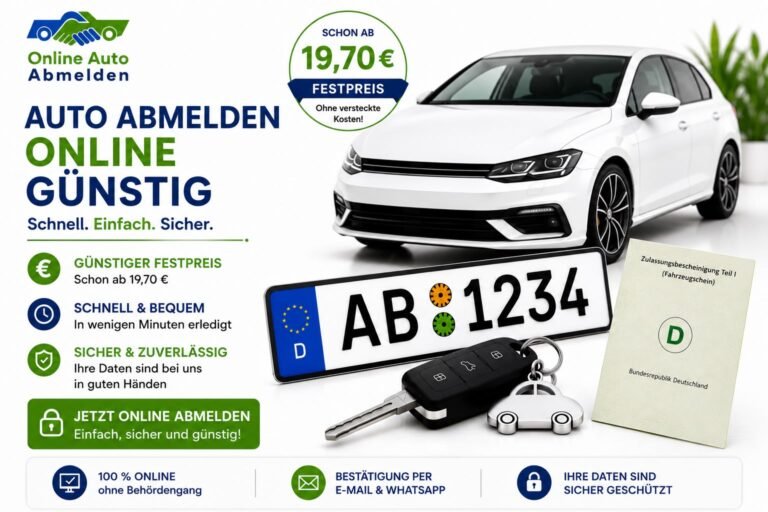 auto abmelden online günstig