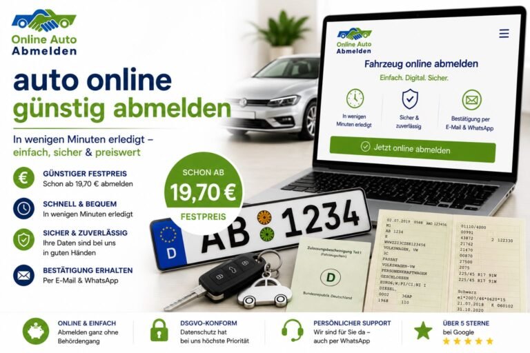 auto online günstig abmelden | Online Auto Abmelden