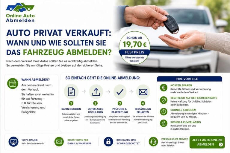 auto privat verkauft abmelden