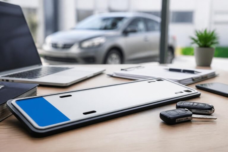 Beitragsbild zum Ratgeber „Kurzzeitkennzeichen – was ist das und wofür braucht man es?“ auf OnlineAutoAbmelden.com.